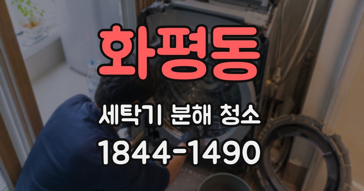 화평동 세탁기 분해 청소