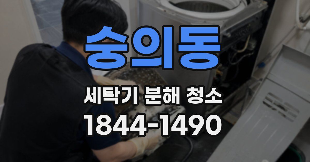 숭의동 세탁기 분해 청소