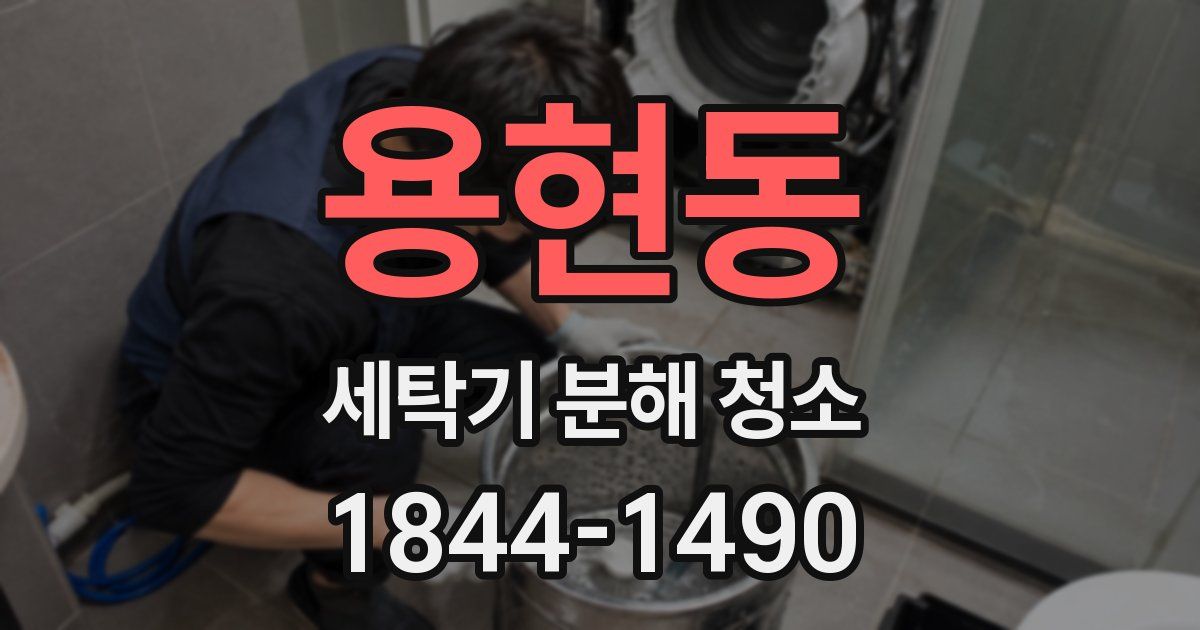 용현동 세탁기 분해 청소