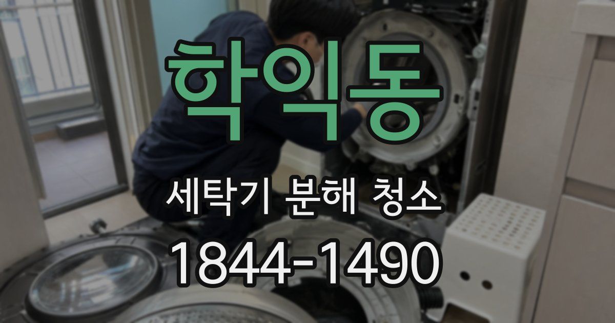학익동 세탁기 분해 청소