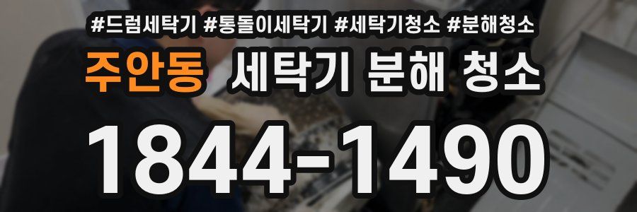 주안동 세탁기 분해 청소