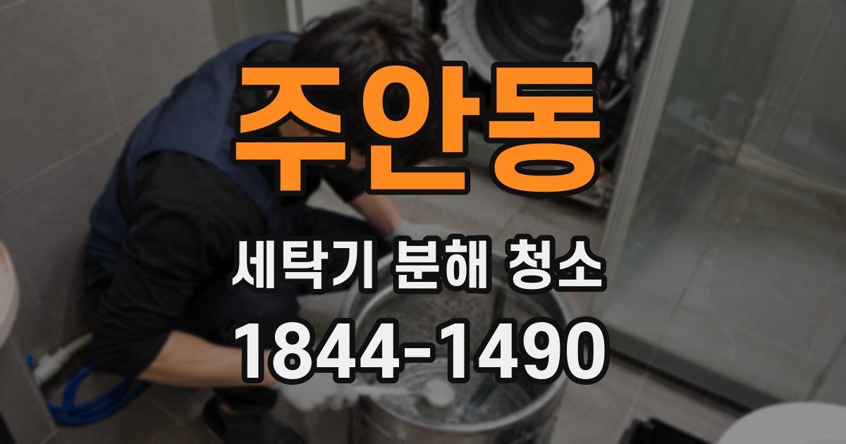 주안동 세탁기 분해 청소