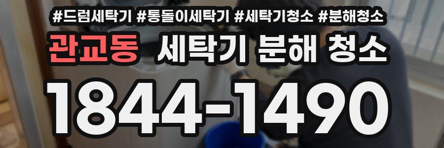 관교동 세탁기 분해 청소