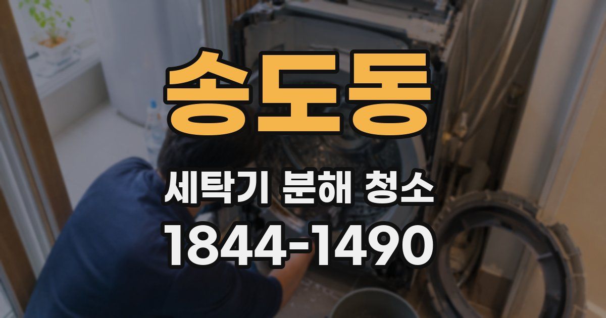 송도동 세탁기 분해 청소