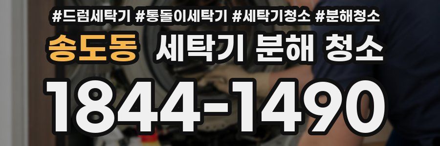 송도동 세탁기 분해 청소