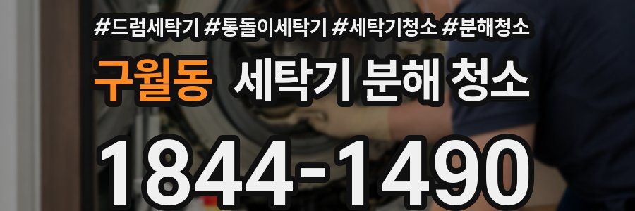 구월동 세탁기 분해 청소