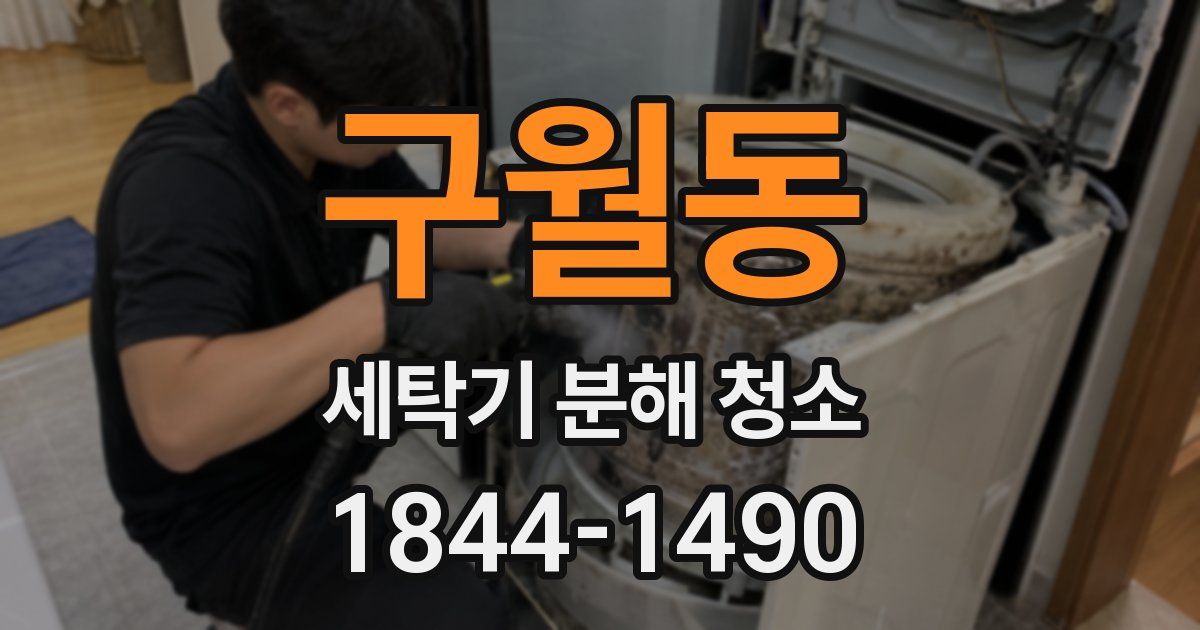 구월동 세탁기 분해 청소