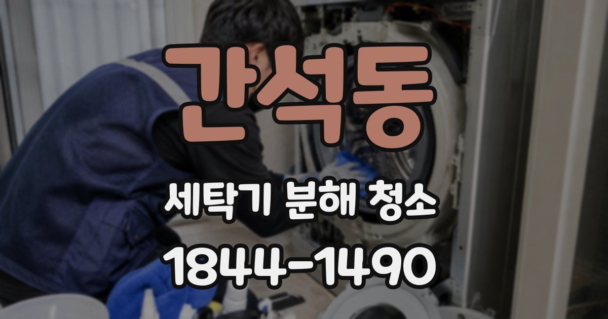 간석동 세탁기 분해 청소