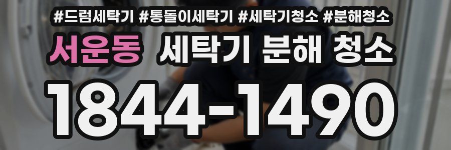 서운동 세탁기 분해 청소