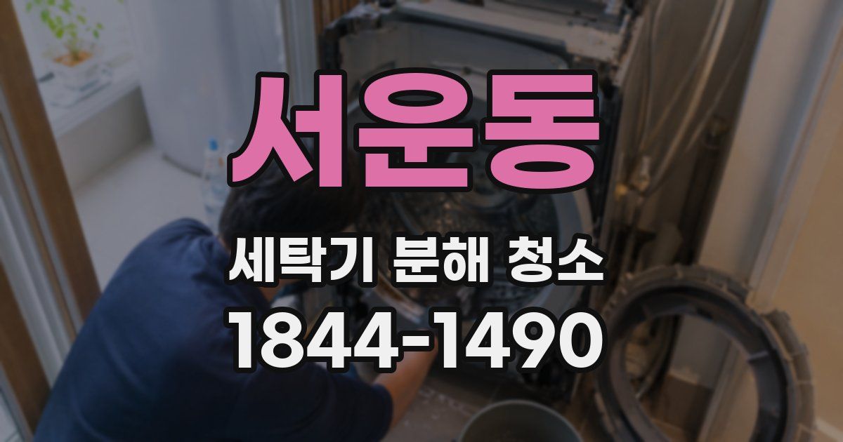 서운동 세탁기 분해 청소