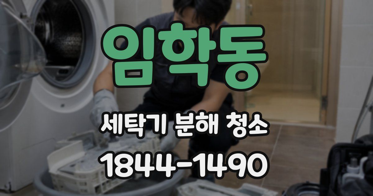 임학동 세탁기 분해 청소