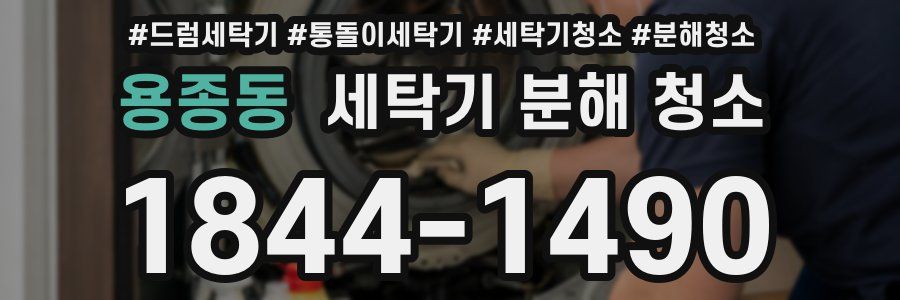 용종동 세탁기 분해 청소