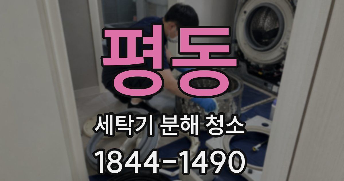 평동 세탁기 분해 청소