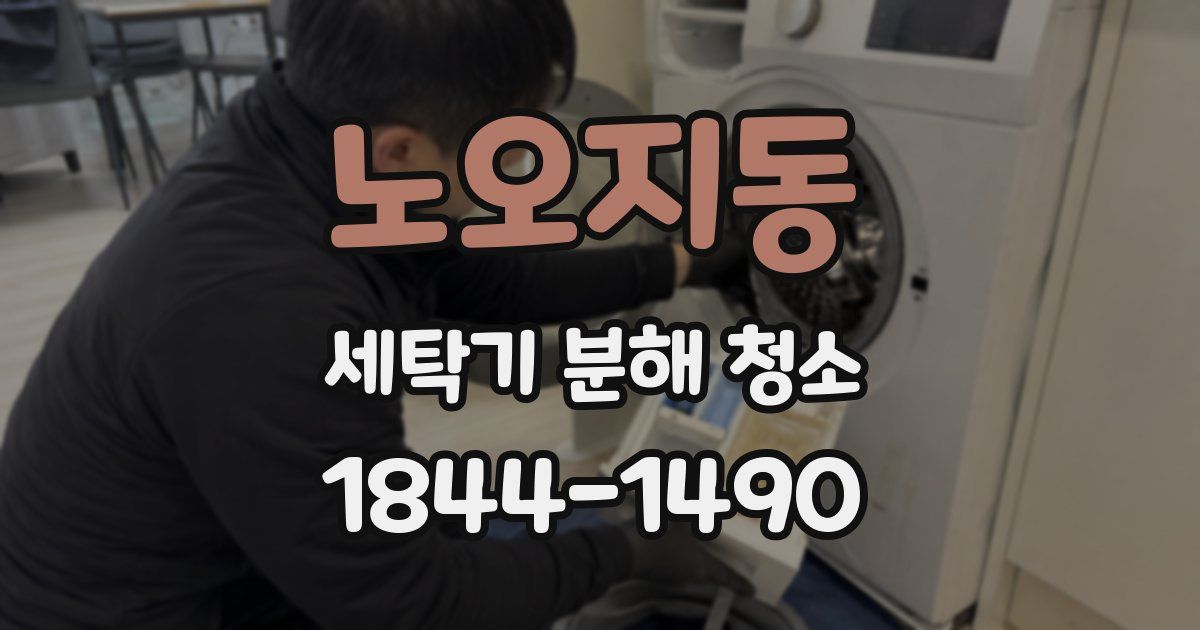 노오지동 세탁기 분해 청소