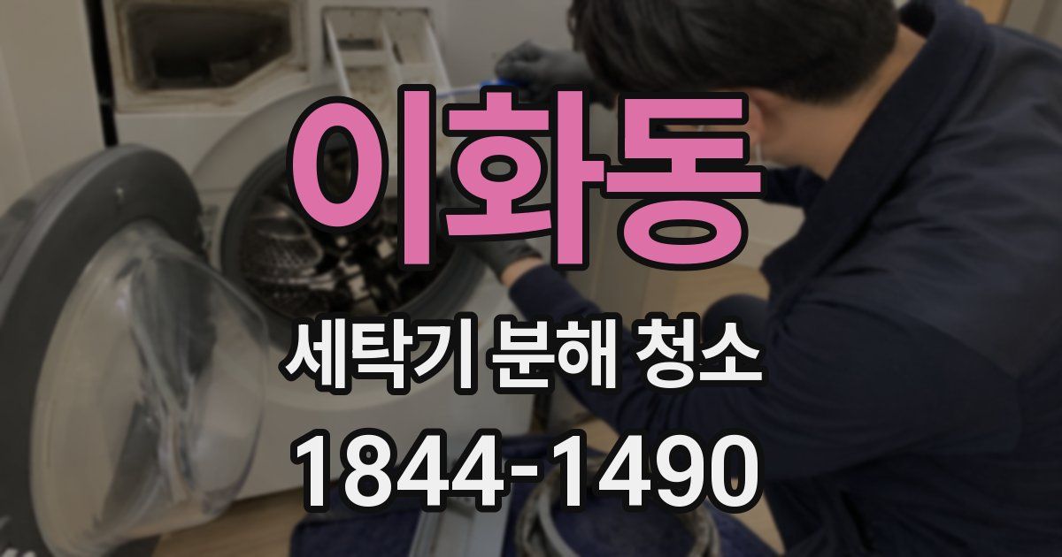 이화동 세탁기 분해 청소
