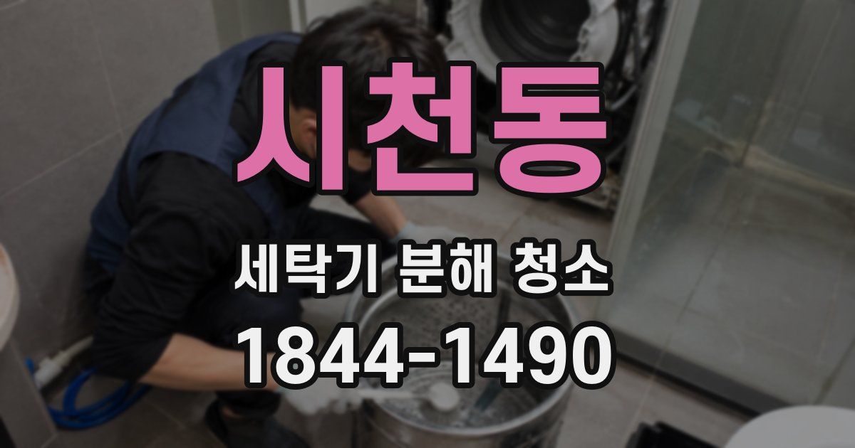 시천동 세탁기 분해 청소