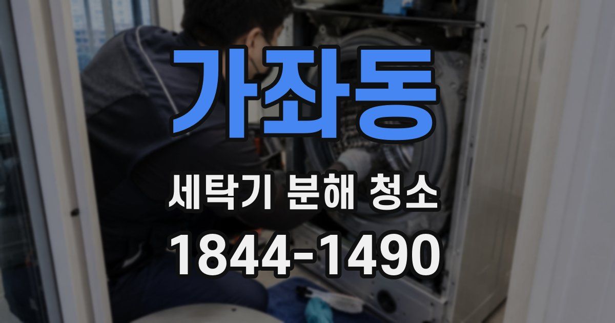 가좌동 세탁기 분해 청소