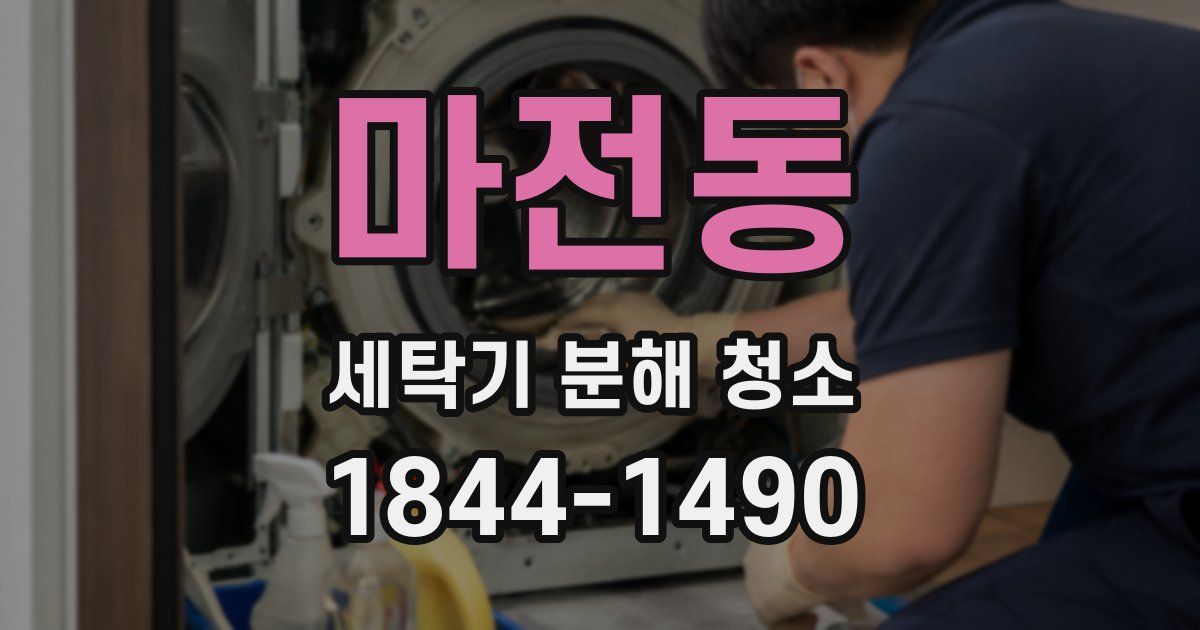 마전동 세탁기 분해 청소