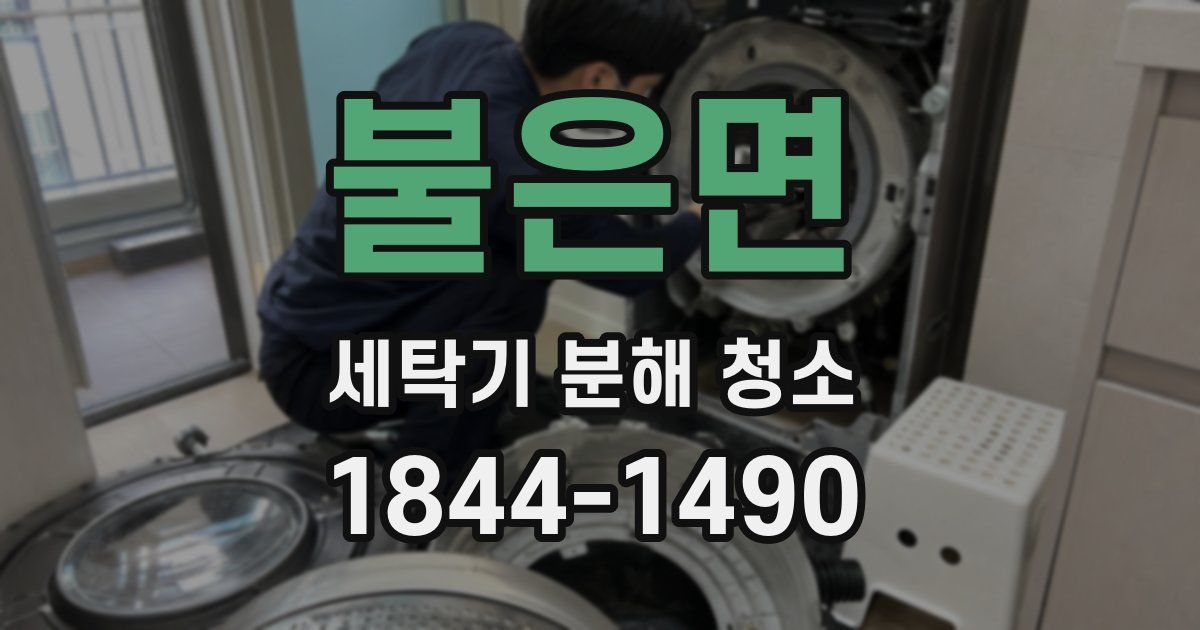 불은면 세탁기 분해 청소