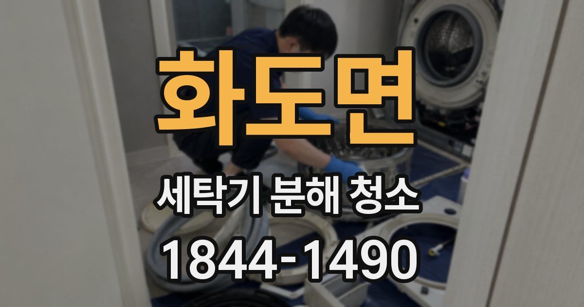 화도면 세탁기 분해 청소