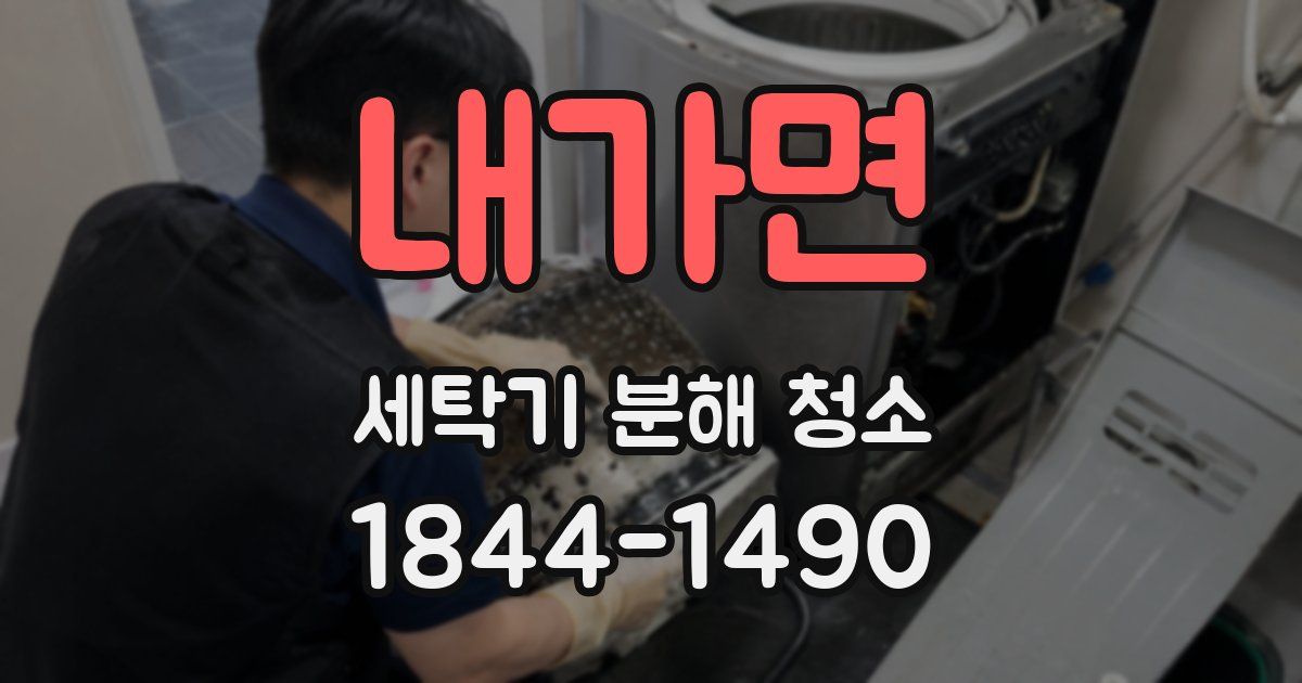 내가면 세탁기 분해 청소