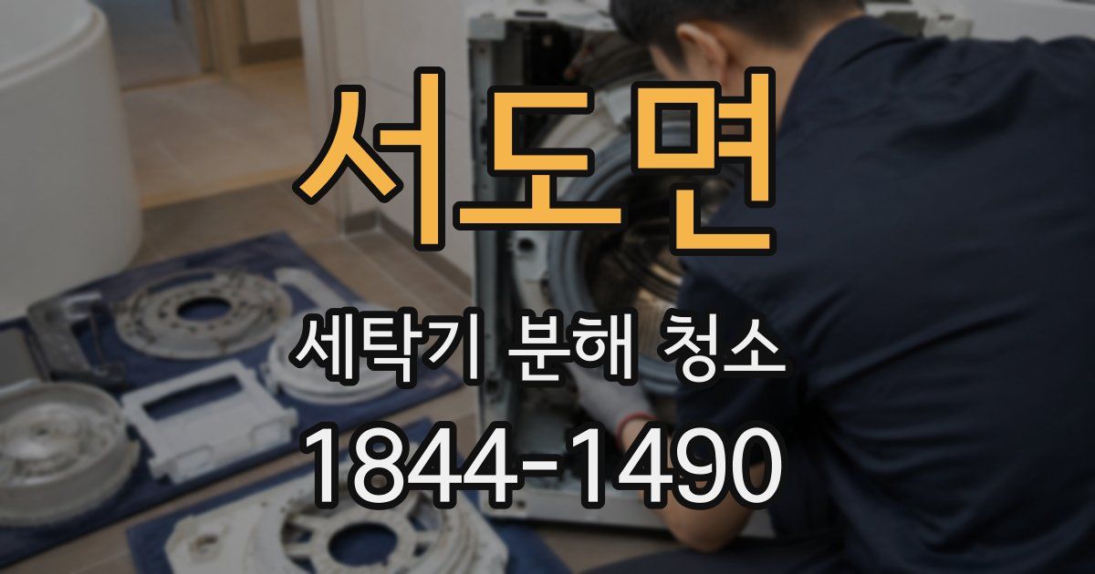 서도면 세탁기 분해 청소