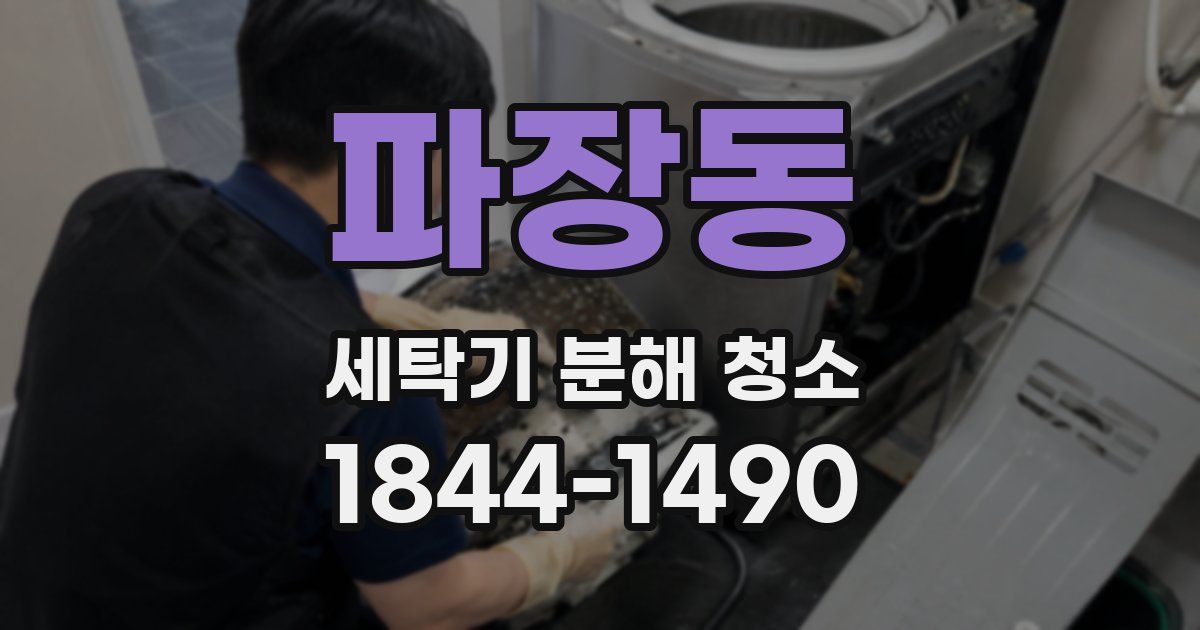 파장동 세탁기 분해 청소