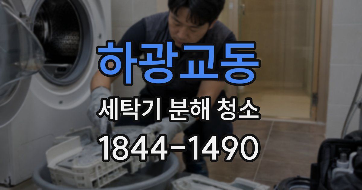 하광교동 세탁기 분해 청소