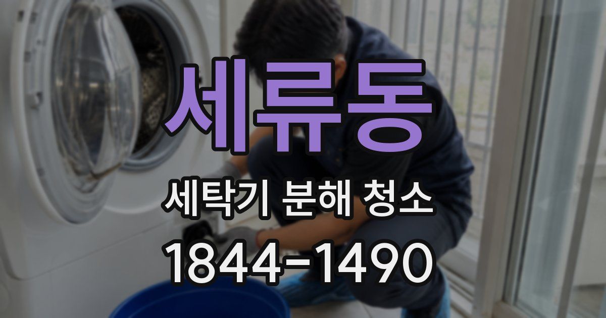 세류동 세탁기 분해 청소