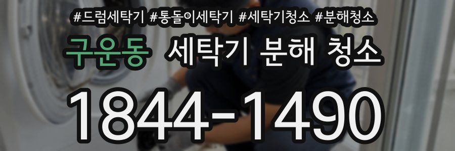 구운동 세탁기 분해 청소