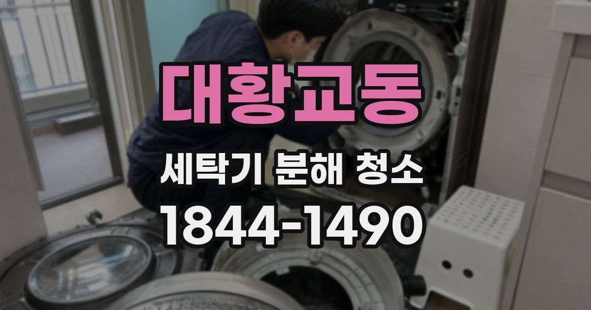 대황교동 세탁기 분해 청소