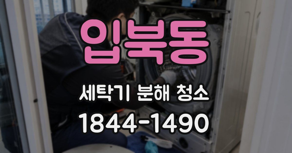 입북동 세탁기 분해 청소