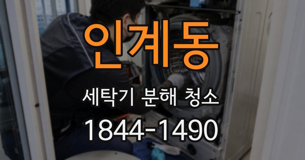 인계동 세탁기 분해 청소