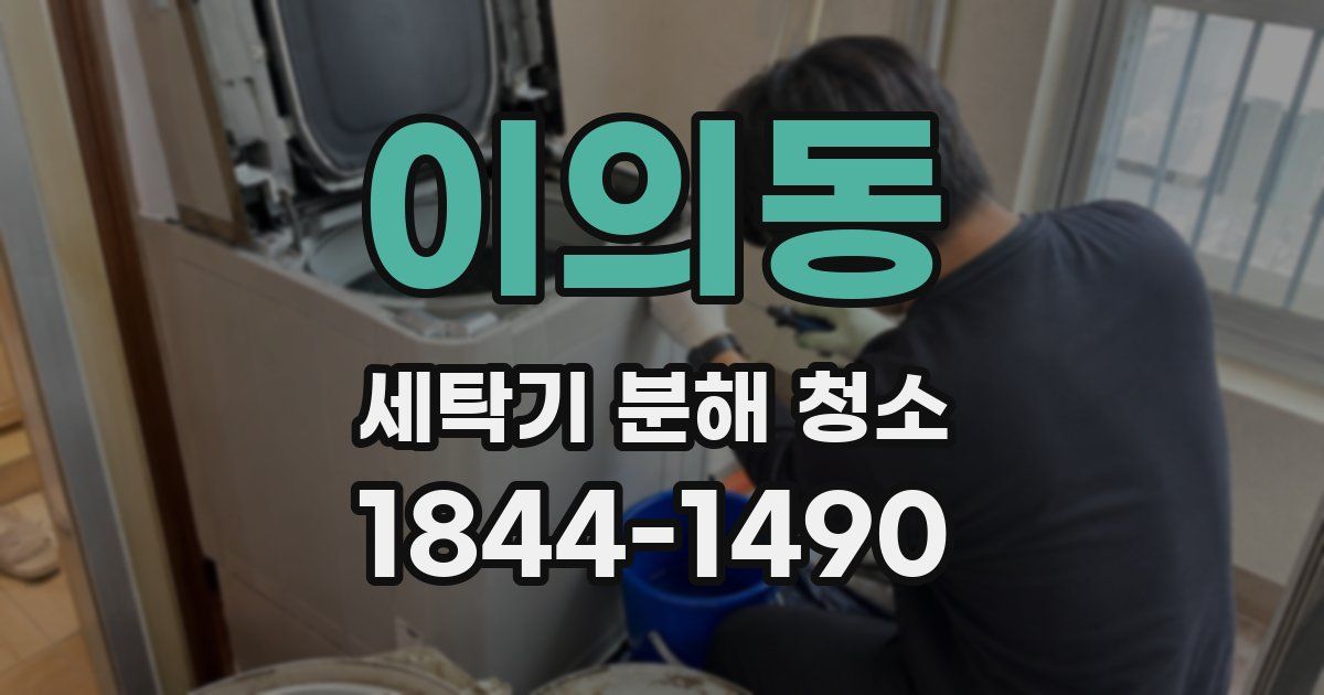 이의동 세탁기 분해 청소