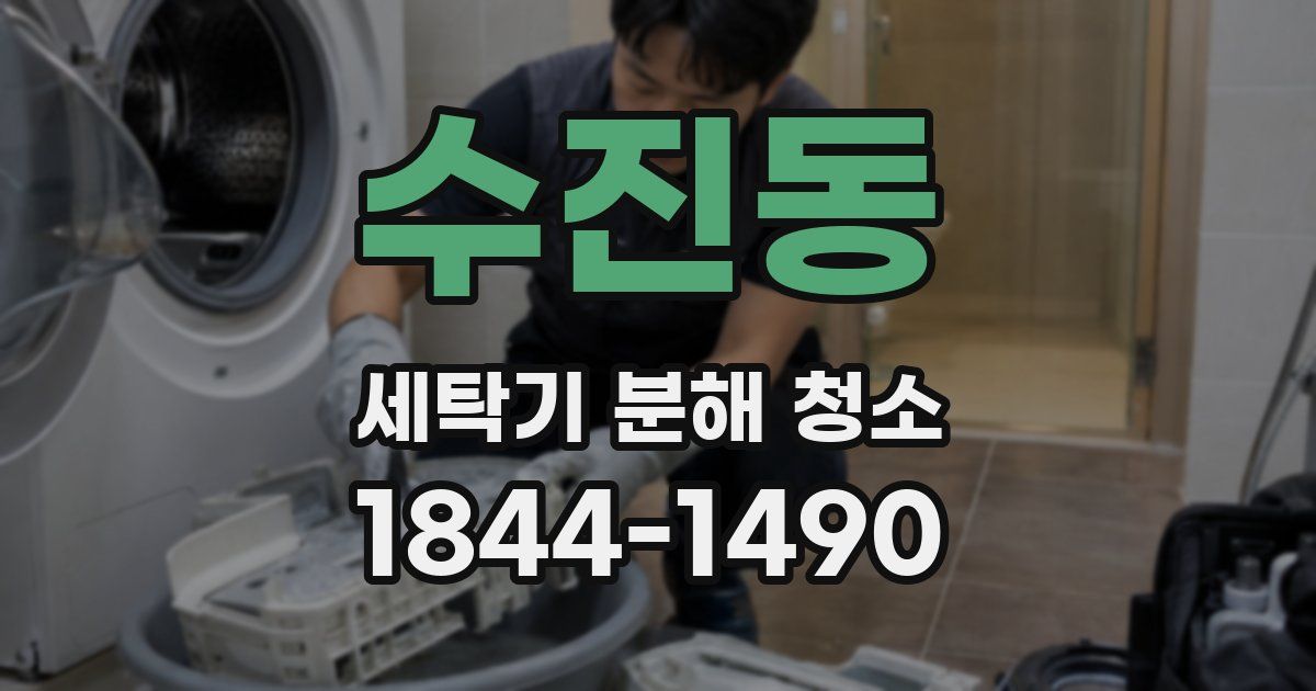 수진동 세탁기 분해 청소