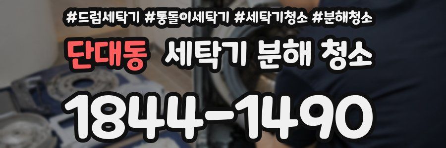 단대동 세탁기 분해 청소
