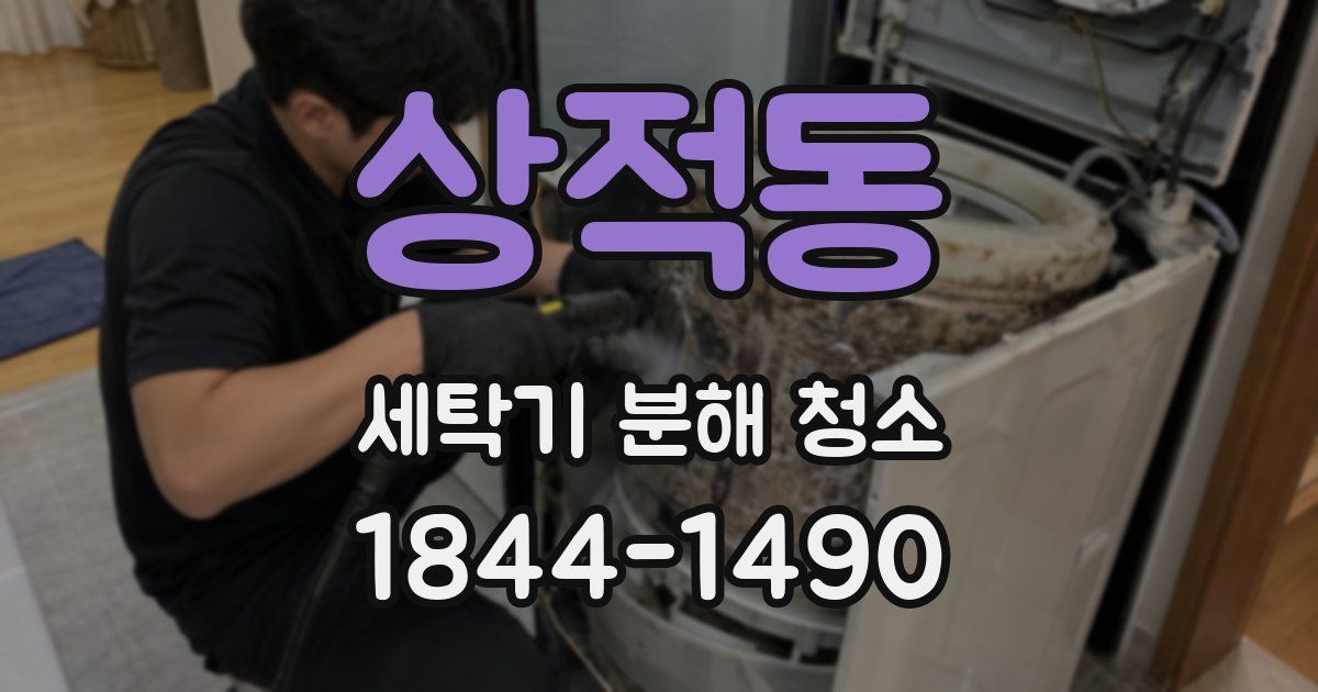 상적동 세탁기 분해 청소