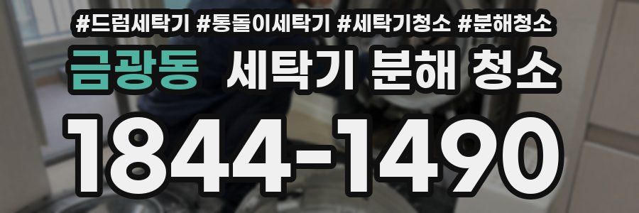 금광동 세탁기 분해 청소