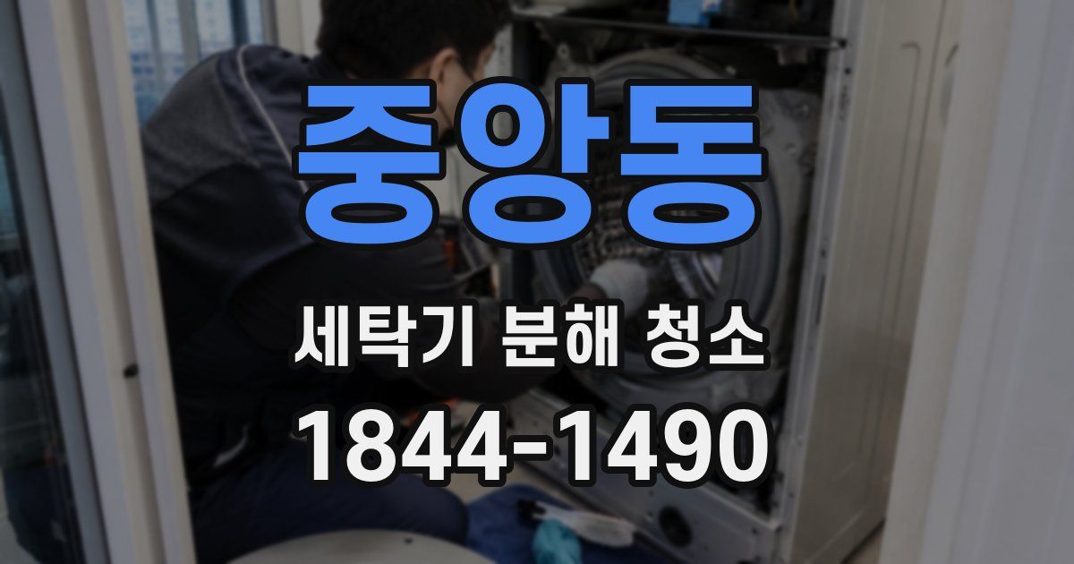 중앙동 세탁기 분해 청소