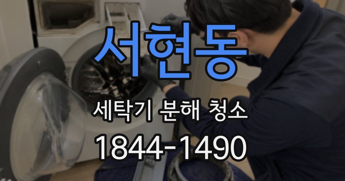 서현동 세탁기 분해 청소