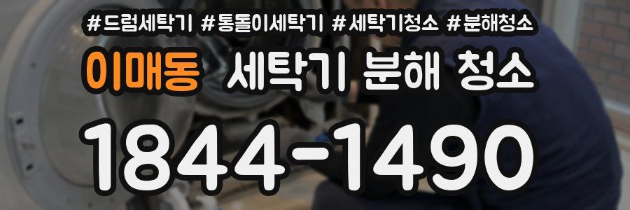 이매동 세탁기 분해 청소
