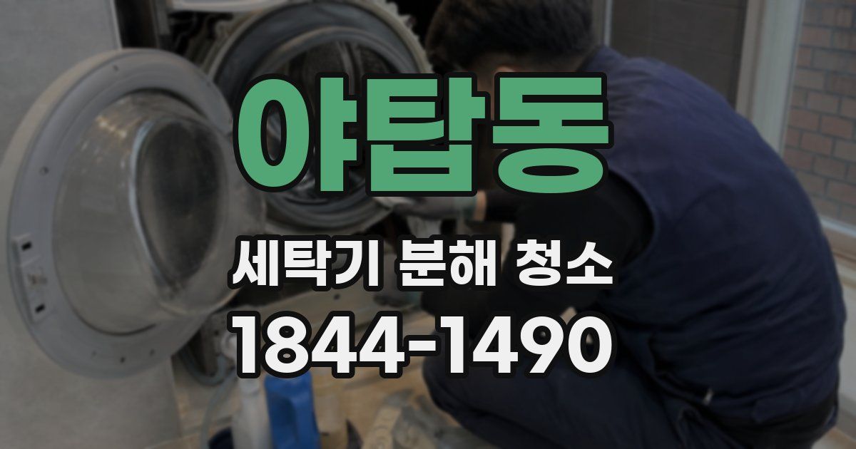 야탑동 세탁기 분해 청소