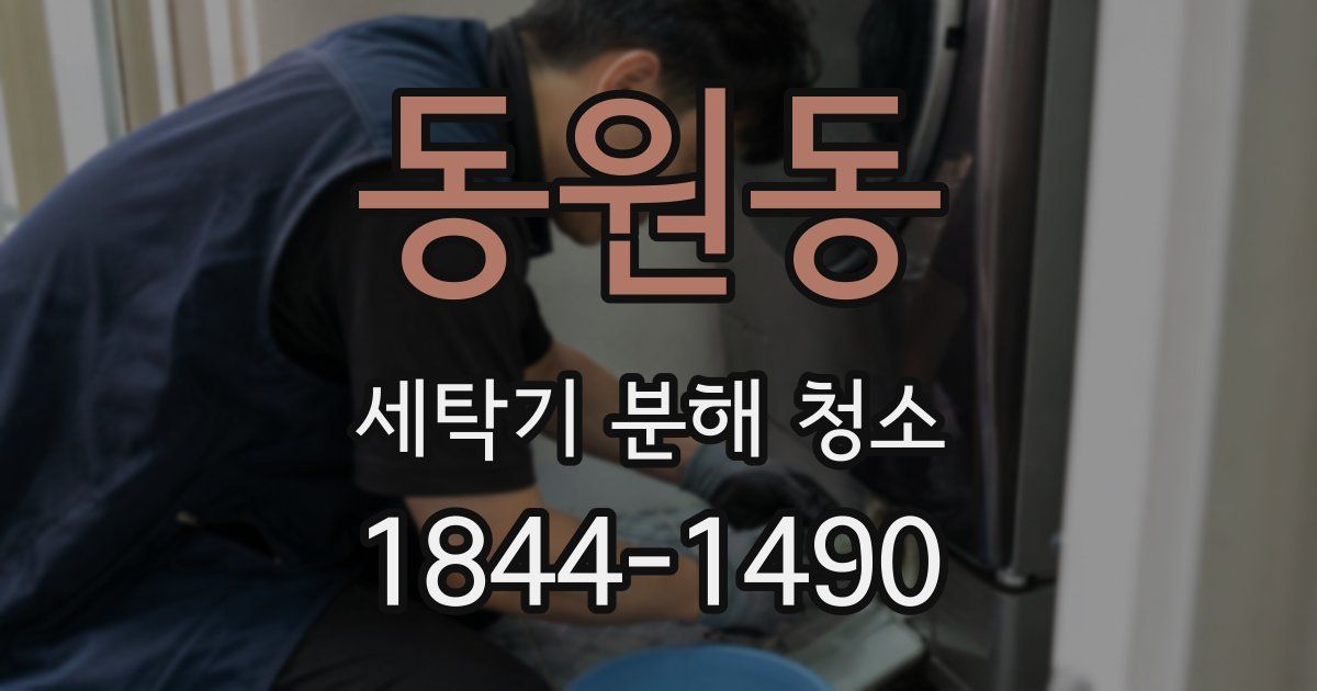 동원동 세탁기 분해 청소