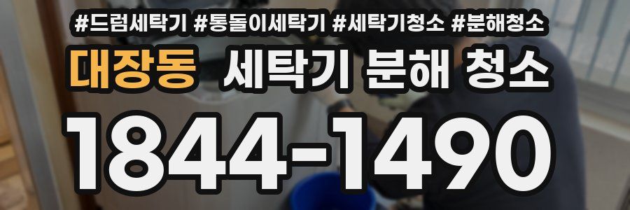 대장동 세탁기 분해 청소