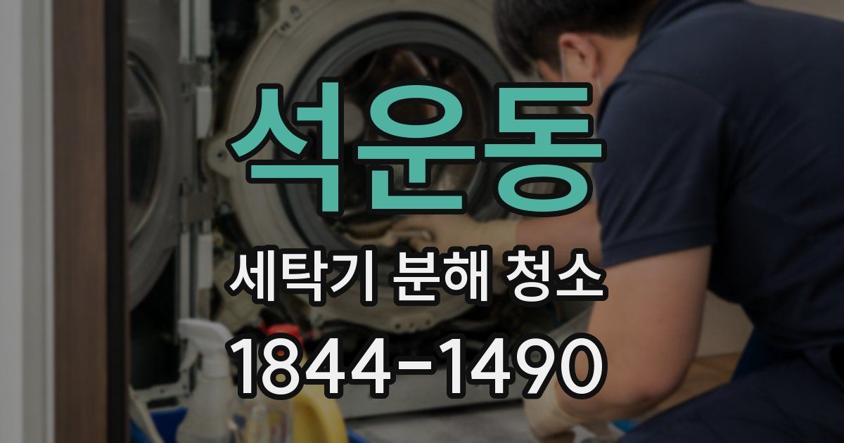 석운동 세탁기 분해 청소