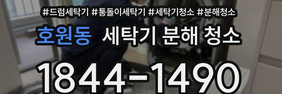 호원동 세탁기 분해 청소