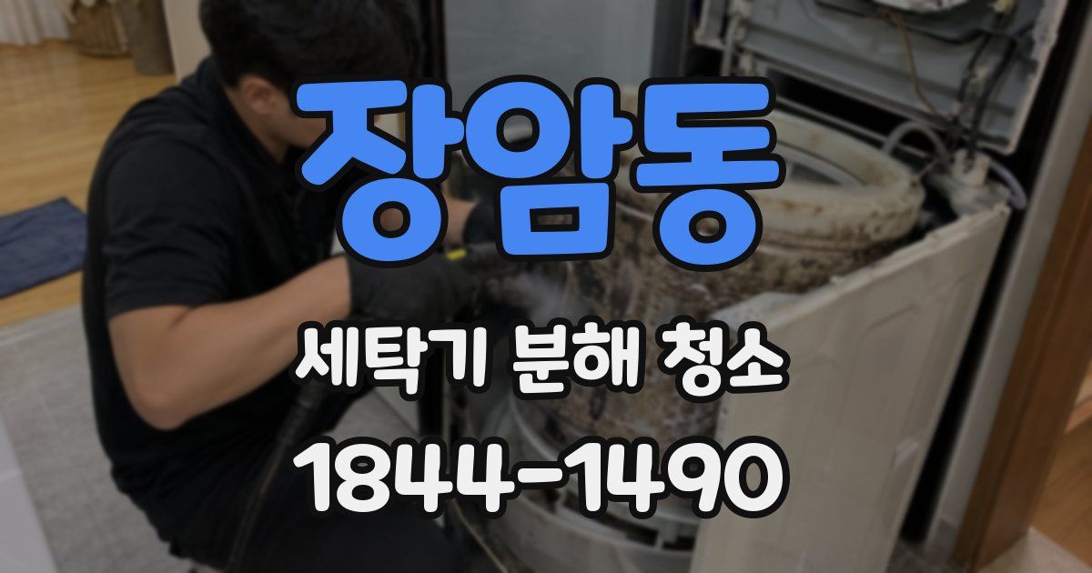 장암동 세탁기 분해 청소