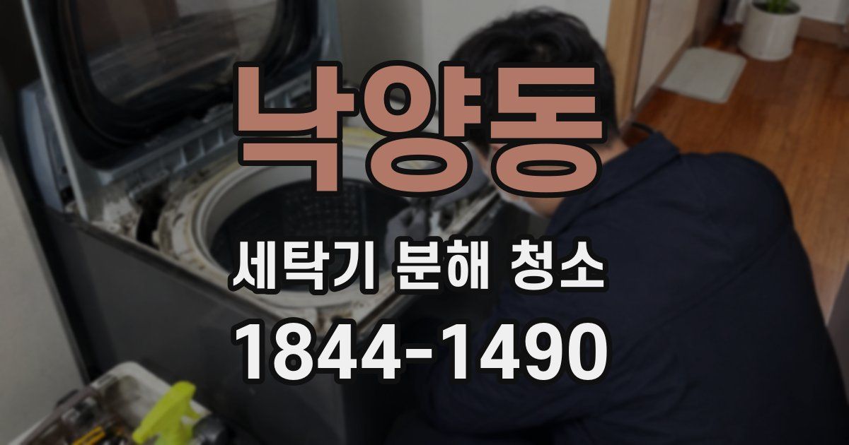낙양동 세탁기 분해 청소