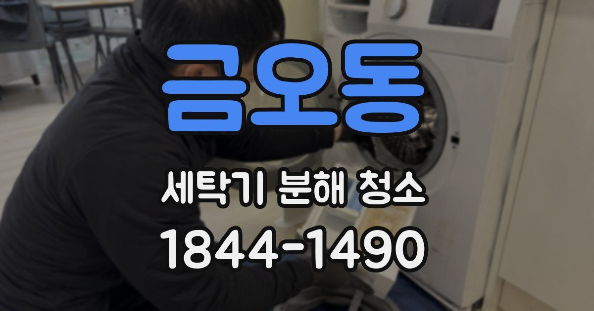 금오동 세탁기 분해 청소