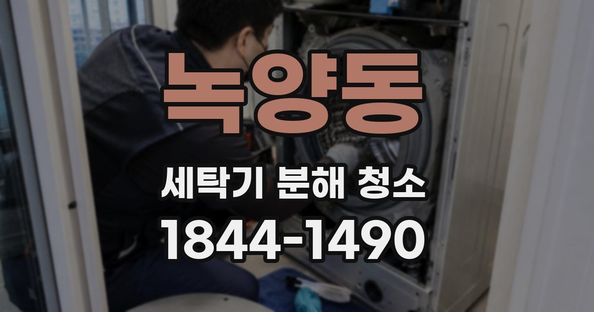 녹양동 세탁기 분해 청소